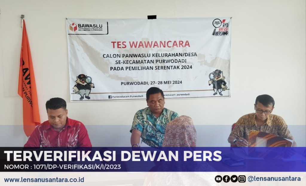 44 Calon Anggota PKD Pilkada 2024 se-Kecamatan Purwodadi Grobogan Ikuti Seleksi Tes&nbsp;Wawancara
