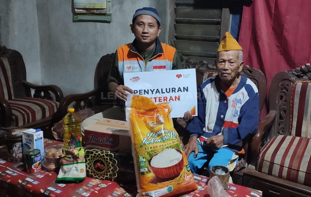 Hormati Jasa Para Pejuang Kemerdekaan, Rumah Zakat Berikan Bantuan Sembako Bagi Para Veteran