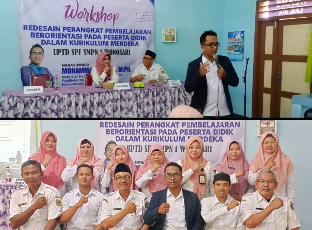 Tinjau Ulang Perangkat Ajar, SMPN 1 Wonosari Bondowoso Gelar Redesain