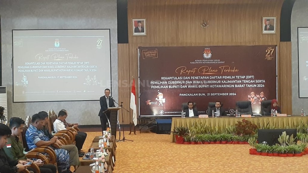 KPU Kobar Gelar Rapat Pleno Terbuka Rekapitulasi dan Penetapan DPT Pilgub dan Pilbup&nbsp;2024