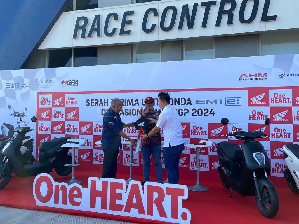 Perdana, Motor Listrik Honda Resmi Dukung MotoGP&nbsp;Mandalika